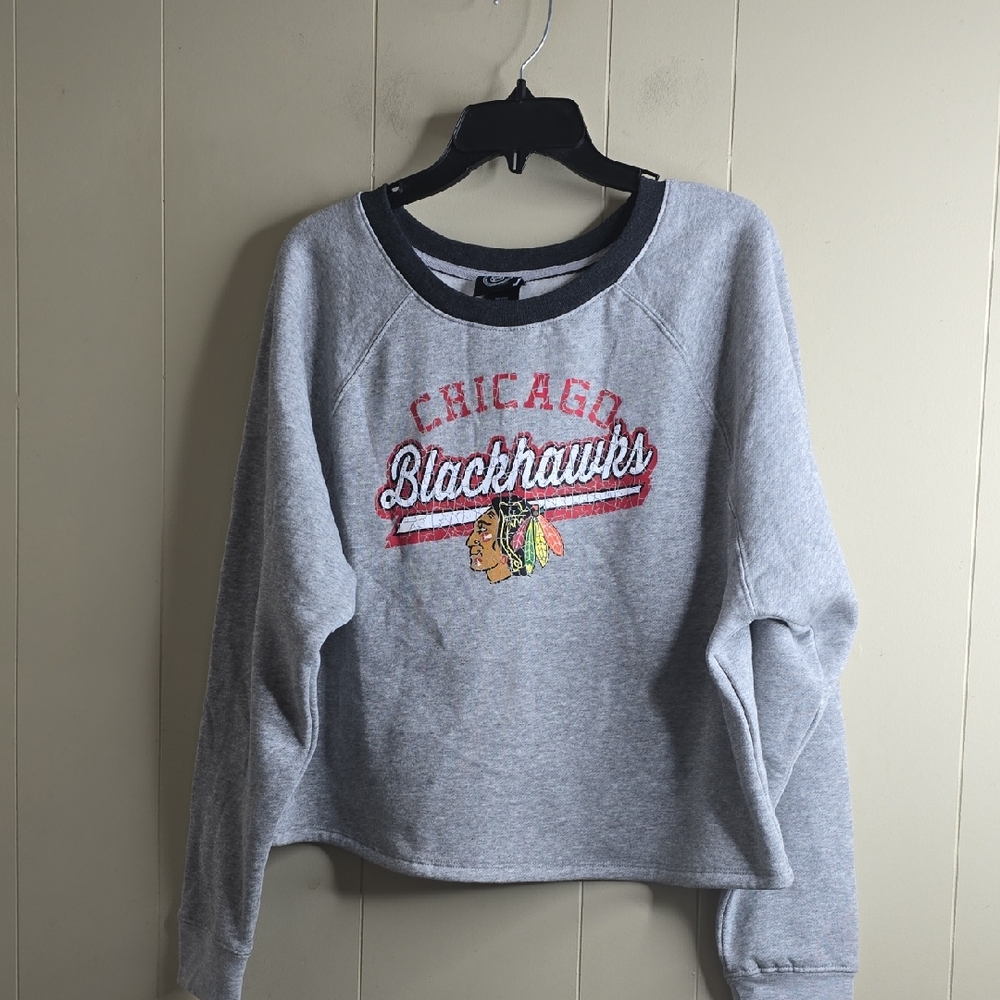 NHL Chicago Blackhawks Gray Sweatshirt XXL
